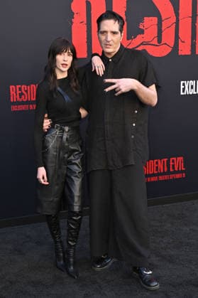 Leah Kilpatrick und David Dastmalchian bei der Weltpremiere des Kinofilms Resident Evil im United Theater on Broadway. Los Angeles, 15.09.2026