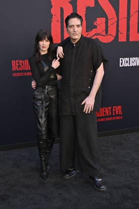 Leah Kilpatrick und David Dastmalchian bei der Weltpremiere des Kinofilms Resident Evil im United Theater on Broadway. Los Angeles, 15.09.2026
