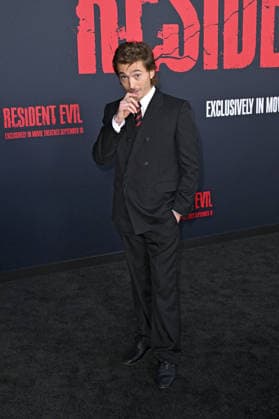 Austin Abrams bei der Weltpremiere des Kinofilms Resident Evil im United Theater on Broadway. Los Angeles, 15.09.2026