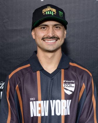 September 16, 2026, Los Angeles, California, USA: DANIEL SANDOVAL attends the 2026 MoonPay X Games League Winter Draft blue carpet. Los Angeles USA  - ZUMAb173 20260916_aap_b173_036 Copyright: xBillyxBennightx