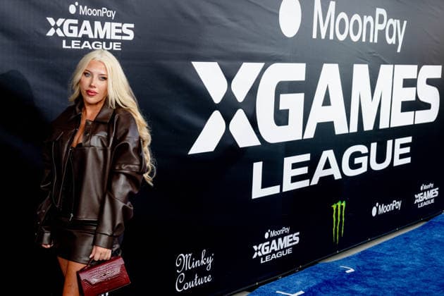 September 16, 2026, Los Angeles, California, USA: GRACE ELDEN attends the 2026 MoonPay X Games League Winter Draft blue carpet. Los Angeles USA  - ZUMAb173 20260916_aap_b173_058 Copyright: xBillyxBennightx