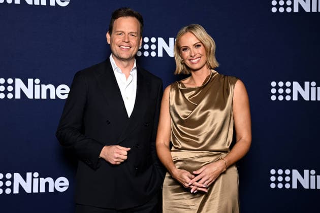 NINE UPFRONT 2027, Tom Steinfort and Sylvia Jeffreys attend Nine s 2027 Upfront presentation, in Sydney, Thursday, September 17, 2026. ( NO ARCHIVING SYDNEY NEW SOUTH WALES Australia  Copyright: xDANxHIMBRECHTSx 20260917157025650696