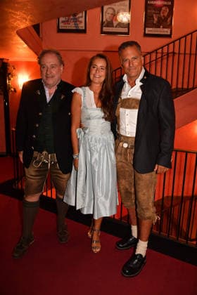 Harold Falermeyer und Marcus und Sylvie Grüsser Premiere Oktoberfest - A Musical Beinah wahr¦. (An almost true story) Komödie im Bayerischen Hof München 16. Sept. 2026