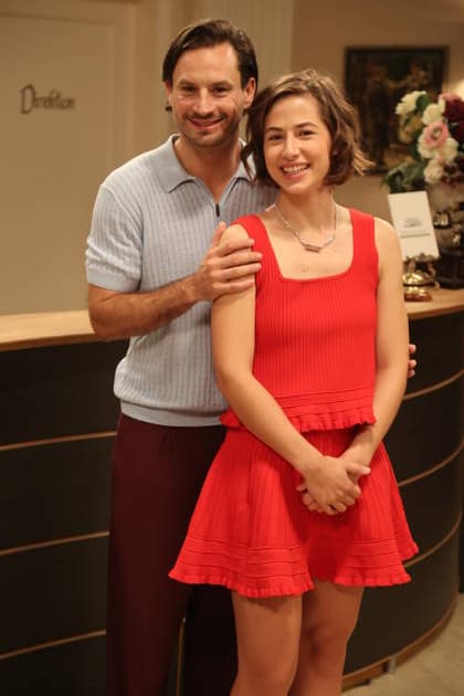 Sturm der Liebe - Pippa Fee Rupperti und Jaime Ferkic spielen das neue Sturm der Liebe -Traumpaar, Emilia und Massimo. Sturm der Liebe Pressetermin im Studio 4 5 der Bavaria-Film. Grünwald, 16.09.2026 Copyright: xAgenturxMatthiasxWehnertx xM.xGränzdörferx