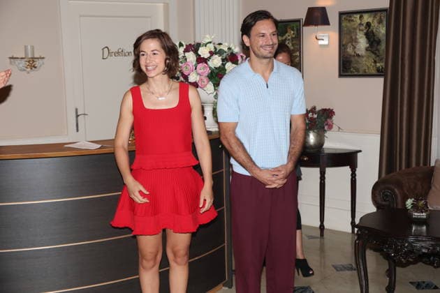 Sturm der Liebe - Pippa Fee Rupperti und Jaime Ferkic spielen das neue Sturm der Liebe -Traumpaar, Emilia und Massimo. Sturm der Liebe Pressetermin im Studio 4 5 der Bavaria-Film. Grünwald, 16.09.2026 Copyright: xAgenturxMatthiasxWehnertx xM.xGränzdörferx