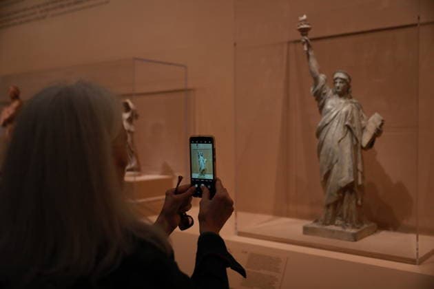 Auguste Bartholdi Liberty Enlightening the World exhibition in Paris PARIS, FRANCE - SEPTEMBER 17 : Views of artworks at the Auguste Bartholdi Liberty Enlightening the World exhibition at the Musee d Orsay in Paris, France on September 17, 2026. The exhibition, dedicated to the works of French sculptor Auguste Bartholdi, the creator of the iconic Statue of Liberty in New York, opened on September 15 and will welcome visitors until January 31, 2027. An exhibition featuring the works of sculptor Auguste Bartholdi opened at the Musee d Orsay in Paris. Mohamad Salaheldin Abdelghani Alsayed Anadolu Paris France. Editorial use only. Please get in touch for any other usage.  Copyright: x2026xAnadoluxMohamadxSalaheldinxAbdelghanixAlsayedx