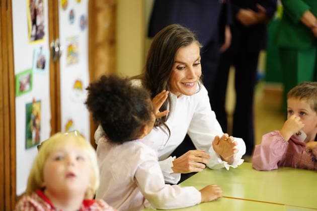 17-09-2026 Oviedo Queen Letizia at the opening of the schoolyear 2026 2027 at the Gesta Public School in Oviedo. No Spain Â  Copyright: xPPEx