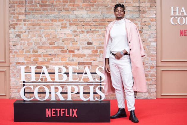 SaO PAULO, SP - 17.09.2026: LANcAMENTO HABEAS CORPUS NETFLIX - Netflix is holding the launch event for the series Habeas Corpus this Thursday morning (17) at the Pinacoteca in Sao Paulo, SP. In the photo, Hipolyto (Jonathan). x3017627x  RodileixMorais