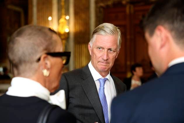 King Philippe of Belgium receives BeHeroes BRUSSELS, BELGIUM - SEPTEMBER 17 : King Philippe of Belgium receives Cynthia Simpson and Julien Vande Weyer from the BeHeroes initiative at the Royal Palace pictured on September 17, 2026 in Brussels, Belgium, 17 09 2026 Brussels Belgium  Copyright: xXpix