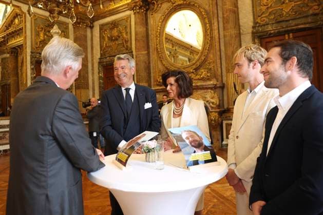King Philippe of Belgium receives BeHeroes BRUSSELS, BELGIUM - SEPTEMBER 17 : King Philippe of Belgium receives Patrick Gerardy and Alexandre Hemelaer from the BeHeroes initiative at the Royal Palace pictured on September 17, 2026 in Brussels, Belgium, 17 09 2026 Brussels Belgium  Copyright: xXpix