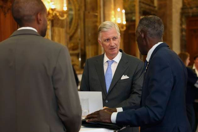 King Philippe of Belgium receives BeHeroes BRUSSELS, BELGIUM - SEPTEMBER 17 : King Philippe of Belgium receives Mahamat Haroun from the BeHeroes initiative at the Royal Palace pictured on September 17, 2026 in Brussels, Belgium, 17 09 2026 Brussels Belgium  Copyright: xXpix