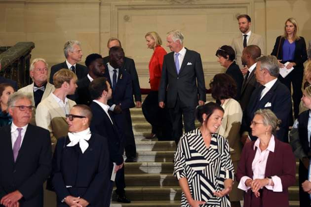 King Philippe of Belgium receives BeHeroes BRUSSELS, BELGIUM - SEPTEMBER 17 : King Philippe of Belgium receives twelve heroes from the BeHeroes initiative at the Royal Palace pictured on September 17, 2026 in Brussels, Belgium, 17 09 2026 Brussels Belgium  Copyright: xXpix
