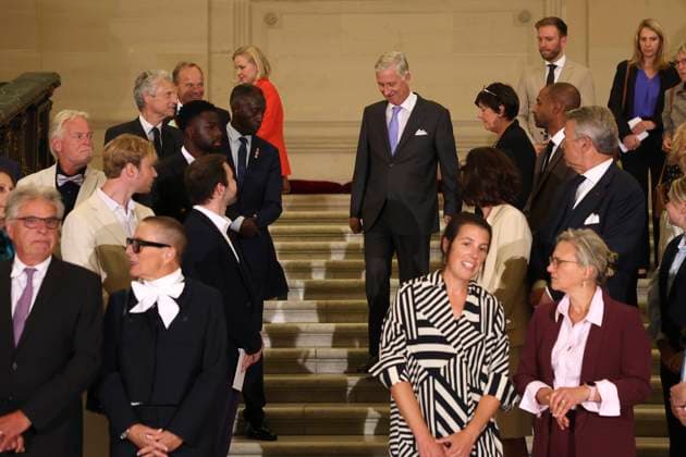 King Philippe of Belgium receives BeHeroes BRUSSELS, BELGIUM - SEPTEMBER 17 : King Philippe of Belgium receives twelve heroes from the BeHeroes initiative at the Royal Palace pictured on September 17, 2026 in Brussels, Belgium, 17 09 2026 Brussels Belgium  Copyright: xXpix