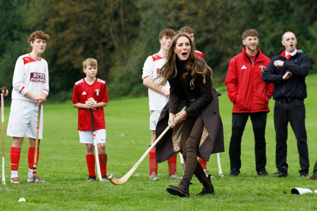 . 17 09 2026. Isle of Bute, United Kingdom. Prince William and Kate Middleton, the Prince and Princess of Wales, during a visit to the Bute Shinty Club in Rothesay, on the Isle of Bute, in Scotland, United Kingdom.  xPoolx xi-Imagesx IIM-27012-0032