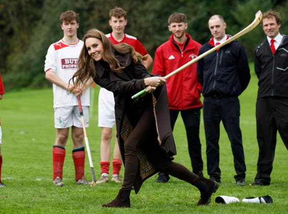 . 17 09 2026. Isle of Bute, United Kingdom. Prince William and Kate Middleton, the Prince and Princess of Wales, during a visit to the Bute Shinty Club in Rothesay, on the Isle of Bute, in Scotland, United Kingdom.  xPoolx xi-Imagesx IIM-27012-0037