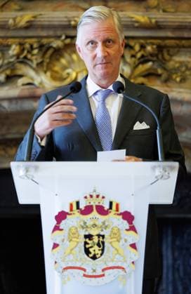 King Philippe - Filip of Belgium pictured during a royal audience of the Be Heroes with the King, in Brussels, Thursday 17 September 2026. Be Heroes is an initiative that honors Belgians who selflessly go out of their way to help others. These everyday heroes were nominated by someone close to them via the online BEHEROES platform.  BENOITxDOPPAGNE 186763129