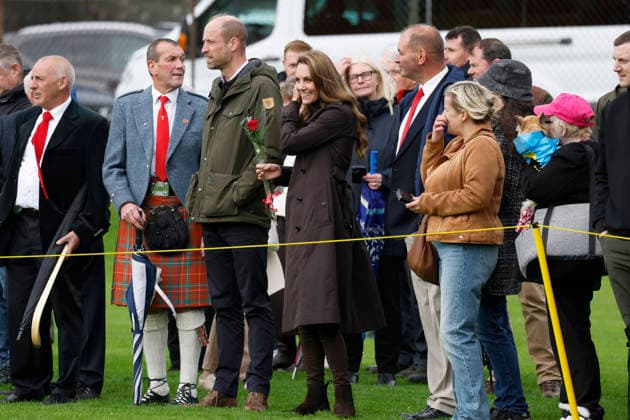 The Prince and Princess of Wales visit Bute Shinty Club The Prince and Princess of Wales visit Bute Shinty Club, Rothesay, Bute, UK, on the 17th September 2026. Picture by Jeff J Mitchell WPA-Pool Rothesay Bute Shinty Club Bute UK  WHA-0831