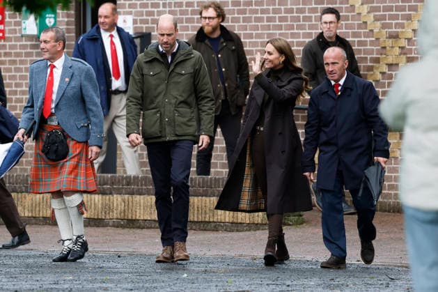 The Prince and Princess of Wales visit Bute Shinty Club The Prince and Princess of Wales visit Bute Shinty Club, Rothesay, Bute, UK, on the 17th September 2026. Picture by Jeff J Mitchell WPA-Pool Rothesay Bute Shinty Club Bute UK  WHA-0831