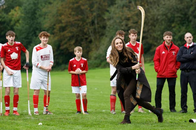 The Prince and Princess of Wales visit Bute Shinty Club The Prince and Princess of Wales visit Bute Shinty Club, Rothesay, Bute, UK, on the 17th September 2026. Picture by Jeff J Mitchell WPA-Pool Rothesay Bute Shinty Club Bute UK  WHA-0831