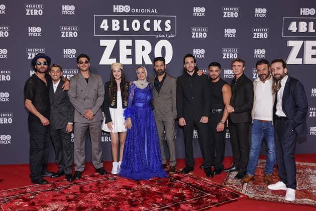 4 Blocks Zero Soufiane EL Mesaudi, Almountaser ãMontyÒ Alchltouh, Tareq Nassery, Siana Zayed, Fatima Khanfour, Rami Fadel Khalaf, Tariq Al-Saies, Mohammad Eliraqui Premiere 4 Blocks Zero im Kino in der Kulturbrauerei Berlin Berlin Datum: 17.09.2026 Copyright: xEventpress Kratschx