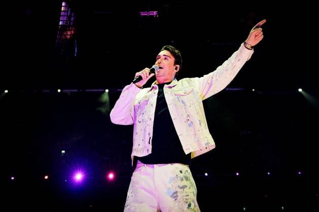 AMSTERDAM - Yves Berendse during The Streamers performance at the Ziggo Dome on the occasion of their 5th anniversary. RAMON VAN FLYMEN ANP netherlands out - belgium out  Copyright: xx x569023634x originalFilename: 569023634.jpg
