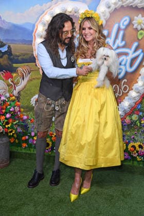 Heidi Klum, Hund Fritz, mit Ehemann Tom Kaulitz beim HEIDIFEST 2026 im Hofbräuhaus in München am 17.09.2026