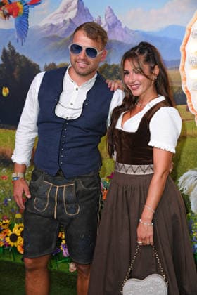 Sarah Engels mit Ehemann Julian Engels beim HEIDIFEST 2026 im Hofbräuhaus in München am 17.09.2026