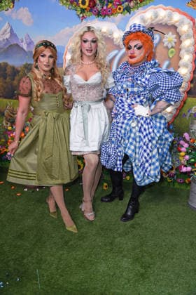 Yonce Banks, Katy Baehm, Bambi Mercury beim HEIDIFEST 2026 im Hofbräuhaus in München am 17.09.2026