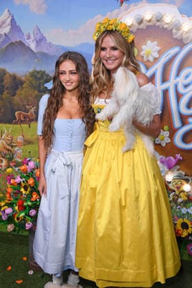 Heidi Klum, Hund Fritz, mit Tochter Leni Klum beim HEIDIFEST 2026 im Hofbräuhaus in München am 17.09.2026