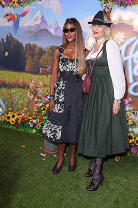 Naomi Campbell, Nadja Auermann beim HEIDIFEST 2026 im Hofbräuhaus in München am 17.09.2026
