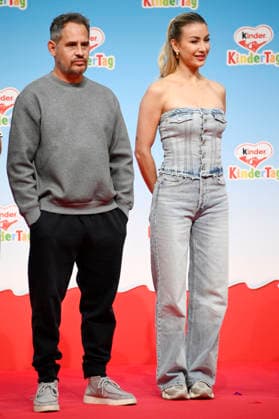 Moritz Bleibtreu und Anna-Carina Woitschack beim kinderTag 2026 in den Atelier Gardens. Berlin, 17.09.2026