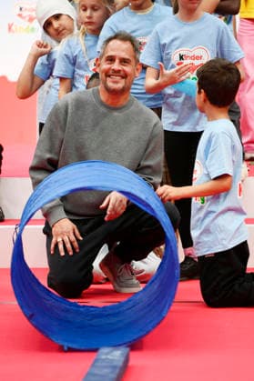 Moritz Bleibtreu beim kinderTag 2026 in den Atelier Gardens. Berlin, 17.09.2026