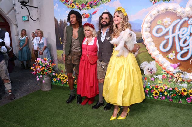 Henry Samuel, Erna Klum, Tom Kaulitz und Heidi Klum bei der Ankunft zur RTL TV-Show HeidiFest by Heidi Klum im Hofbräuhaus. München, 17.09.2026