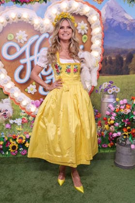 Heidi Klum mit Hund Fritz bei der Ankunft zur RTL TV-Show HeidiFest by Heidi Klum im Hofbräuhaus. München, 17.09.2026