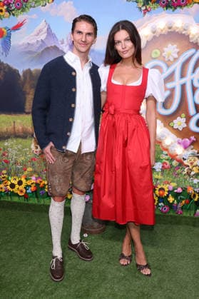 Vanessa Fuchs und Begleitung bei der Ankunft zur RTL TV-Show HeidiFest by Heidi Klum im Hofbräuhaus. München, 17.09.2026