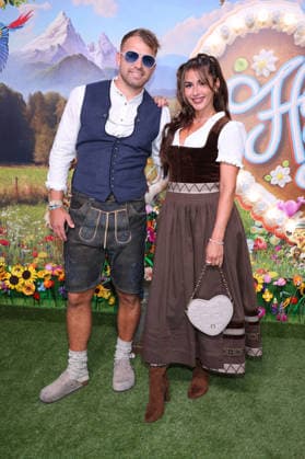 Sarah Engels mit Ehemann Julian Engels bei der Ankunft zur RTL TV-Show HeidiFest by Heidi Klum im Hofbräuhaus. München, 17.09.2026