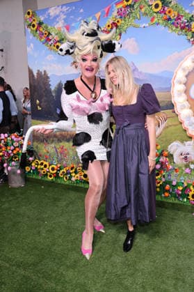 Olivia Jones und Larissa Marolt bei der Ankunft zur RTL TV-Show HeidiFest by Heidi Klum im Hofbräuhaus. München, 17.09.2026