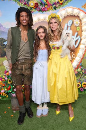 Henry Samuel, Leni Klum und Heidi Klum bei der Ankunft zur RTL TV-Show HeidiFest by Heidi Klum im Hofbräuhaus. München, 17.09.2026