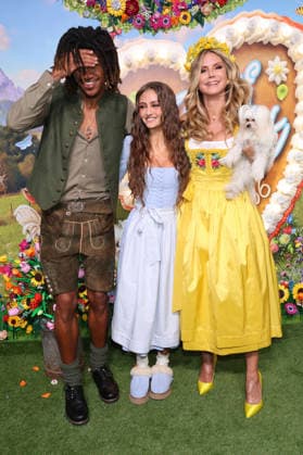 Henry Samuel, Leni Klum und Heidi Klum bei der Ankunft zur RTL TV-Show HeidiFest by Heidi Klum im Hofbräuhaus. München, 17.09.2026