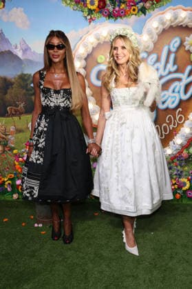 Naomi Campbell und Heidi Klum bei der Ankunft zur RTL TV-Show HeidiFest by Heidi Klum im Hofbräuhaus. München, 17.09.2026