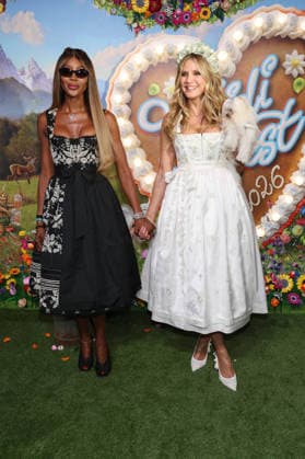 Naomi Campbell und Heidi Klum bei der Ankunft zur RTL TV-Show HeidiFest by Heidi Klum im Hofbräuhaus. München, 17.09.2026