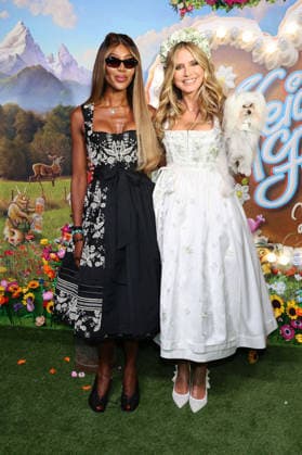 Naomi Campbell und Heidi Klum bei der Ankunft zur RTL TV-Show HeidiFest by Heidi Klum im Hofbräuhaus. München, 17.09.2026