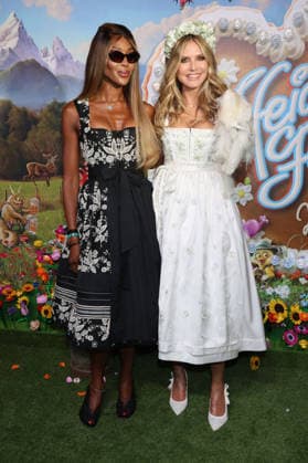 Naomi Campbell und Heidi Klum bei der Ankunft zur RTL TV-Show HeidiFest by Heidi Klum im Hofbräuhaus. München, 17.09.2026