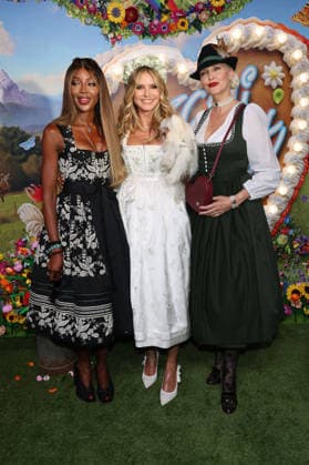 Naomi Campbell, Heidi Klum und Nadja Auermann bei der Ankunft zur RTL TV-Show HeidiFest by Heidi Klum im Hofbräuhaus. München, 17.09.2026
