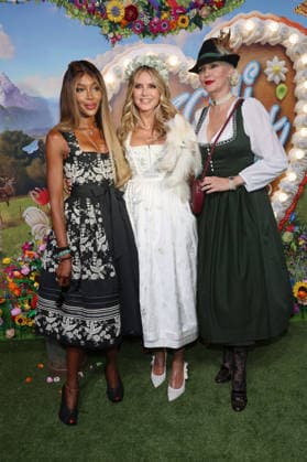 Naomi Campbell, Heidi Klum und Nadja Auermann bei der Ankunft zur RTL TV-Show HeidiFest by Heidi Klum im Hofbräuhaus. München, 17.09.2026