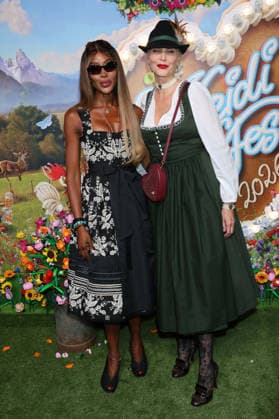 Naomi Campbell und Nadja Auermann bei der Ankunft zur RTL TV-Show HeidiFest by Heidi Klum im Hofbräuhaus. München, 17.09.2026