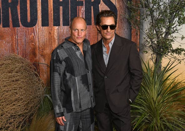 ˜Brothers™ World Premiere Woody Harrelson and Matthew McConaughey arriving to the Brothers world premiere held at the Hammer Museum in Los Angeles, Ca. on September 17, 2026. Los Angeles Hammer Museum California USA Copyright: xStarbuck xAFF-USA.COMx