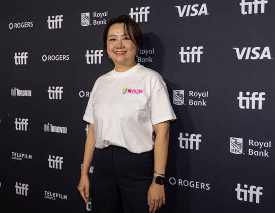 (260918) -- TORONTO, Sept. 18, 2026 -- Director Bai Xue poses for photos at the North American premiere of the film It s My Time during the 2026 Toronto International Film Festival (TIFF) in Toronto, Canada, on Sept. 17, 2026. (Photo by Zou Zheng Xinhua) CANADA-TORONTO-TIFF-IT S MY TIME-PREMIERE LinxWei 