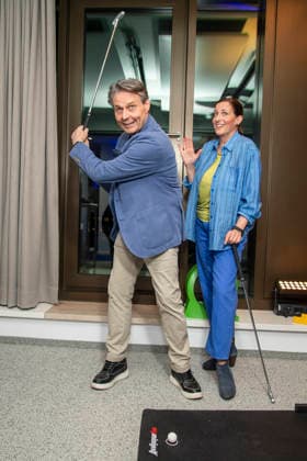 ABB UEFA- Ulrike Frank und Wolfgang Bahro zu Gast beim Promi Treff UFA Back in Berlin In den Raeumen der UFA GmbH Berlin, Berlin den 17.09.2026