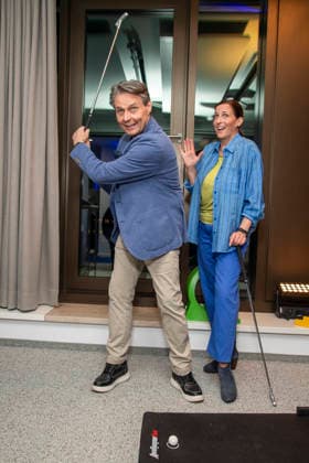 ABB UEFA- Ulrike Frank und Wolfgang Bahro zu Gast beim Promi Treff UFA Back in Berlin In den Raeumen der UFA GmbH Berlin, Berlin den 17.09.2026